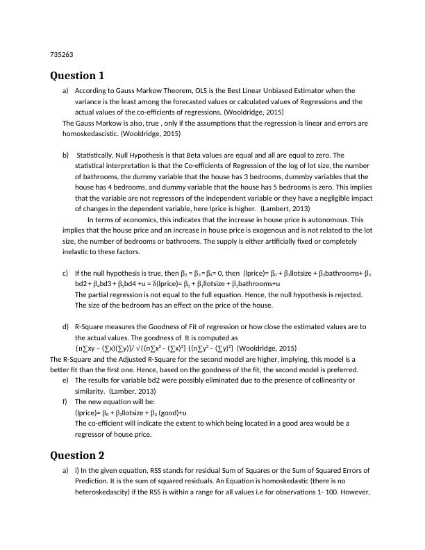 Linear Unbiased Estimator  Assignment PDF_1