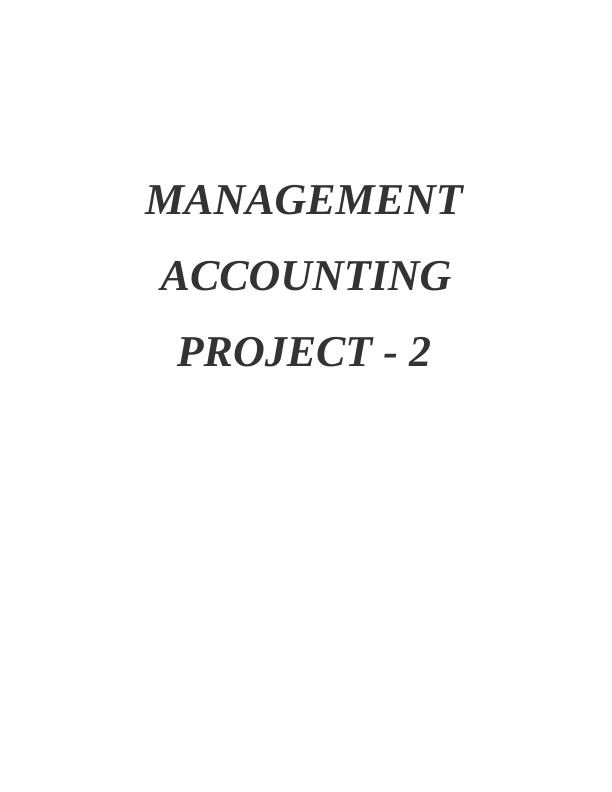 Management Accounting of UCK Group_1