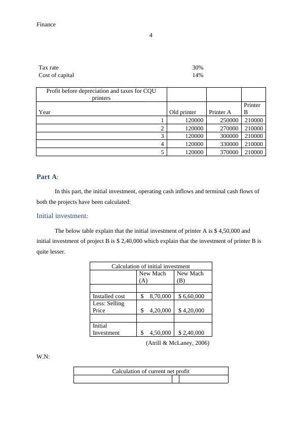 FINC20018 Report on Finance - CQU printers_4