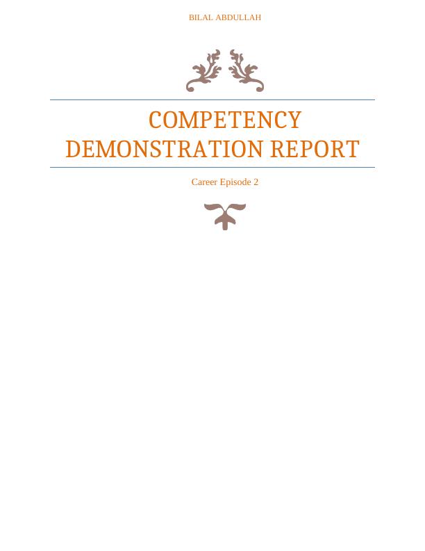 ITC 493 - Competency Demonstrtioan Report: Project_1