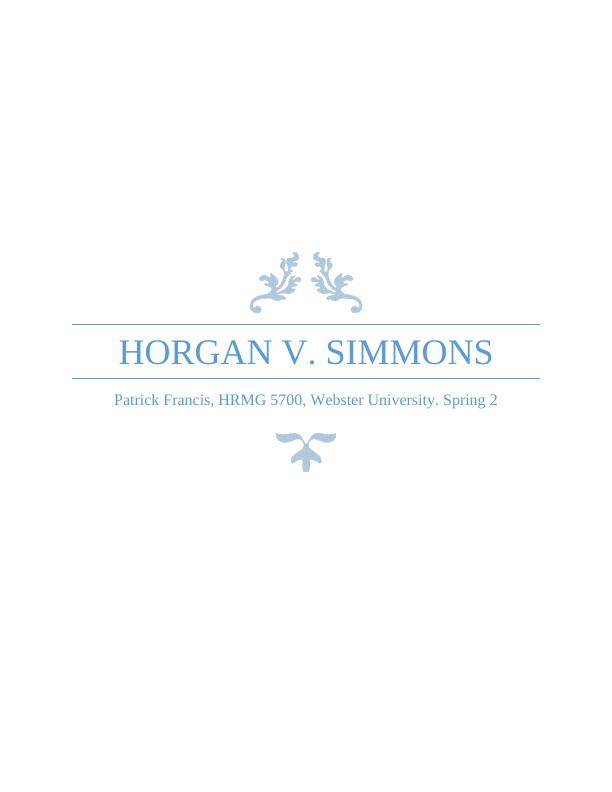 Horgan v. Simmons: A Case Summary and Analysis_1