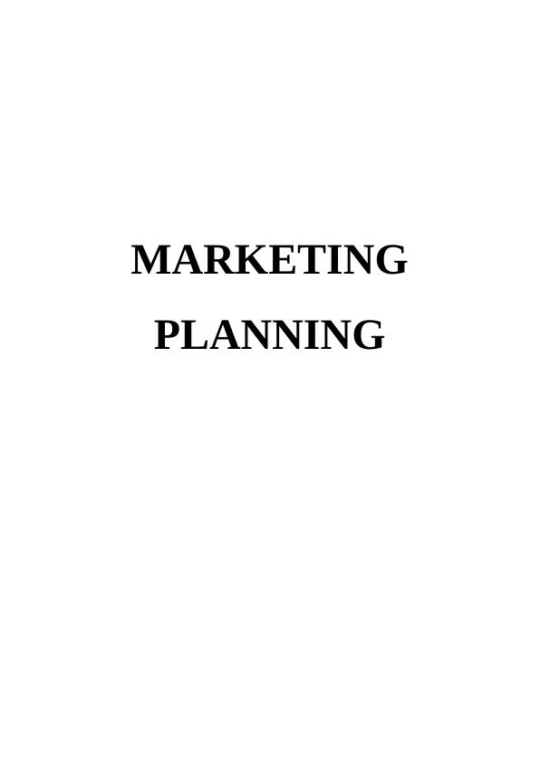Marketing Planning of British Airways - Report_1
