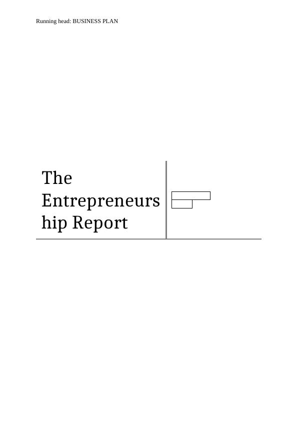 MKTM033  : The Entrepreneurship Report_1