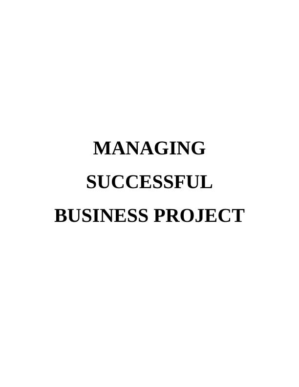 The Impact of CSR in Managing SUCCESSFUL Business Project_1