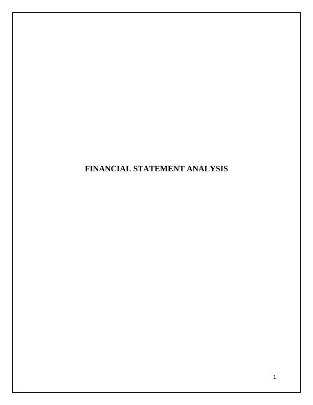 Financial Statement Analysis of Kathmandu Holdings Limited_1
