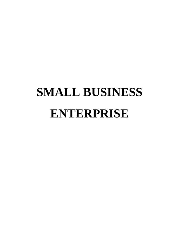 Report on Small Business Enterprise - Cocofina_1