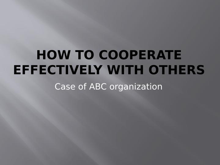 cooperating-effectively-with-others-abc-organization