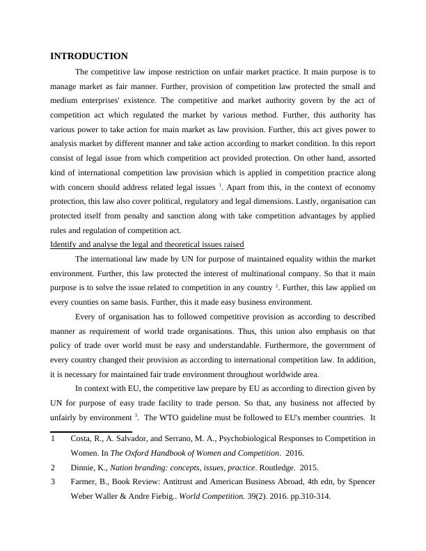 International Competition Law and Practice