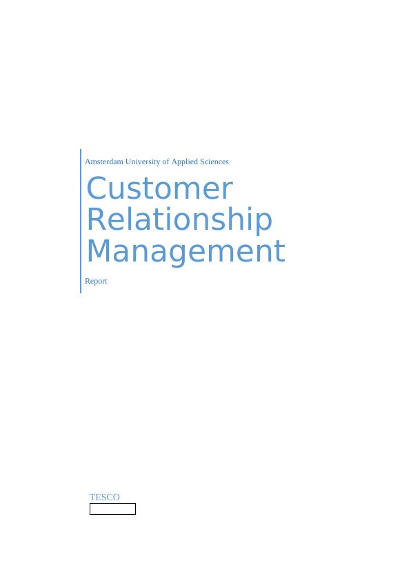 Customer Relationship Management Assignment - Doc_1