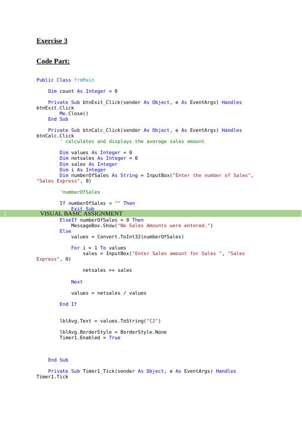 assignment statement visual basic