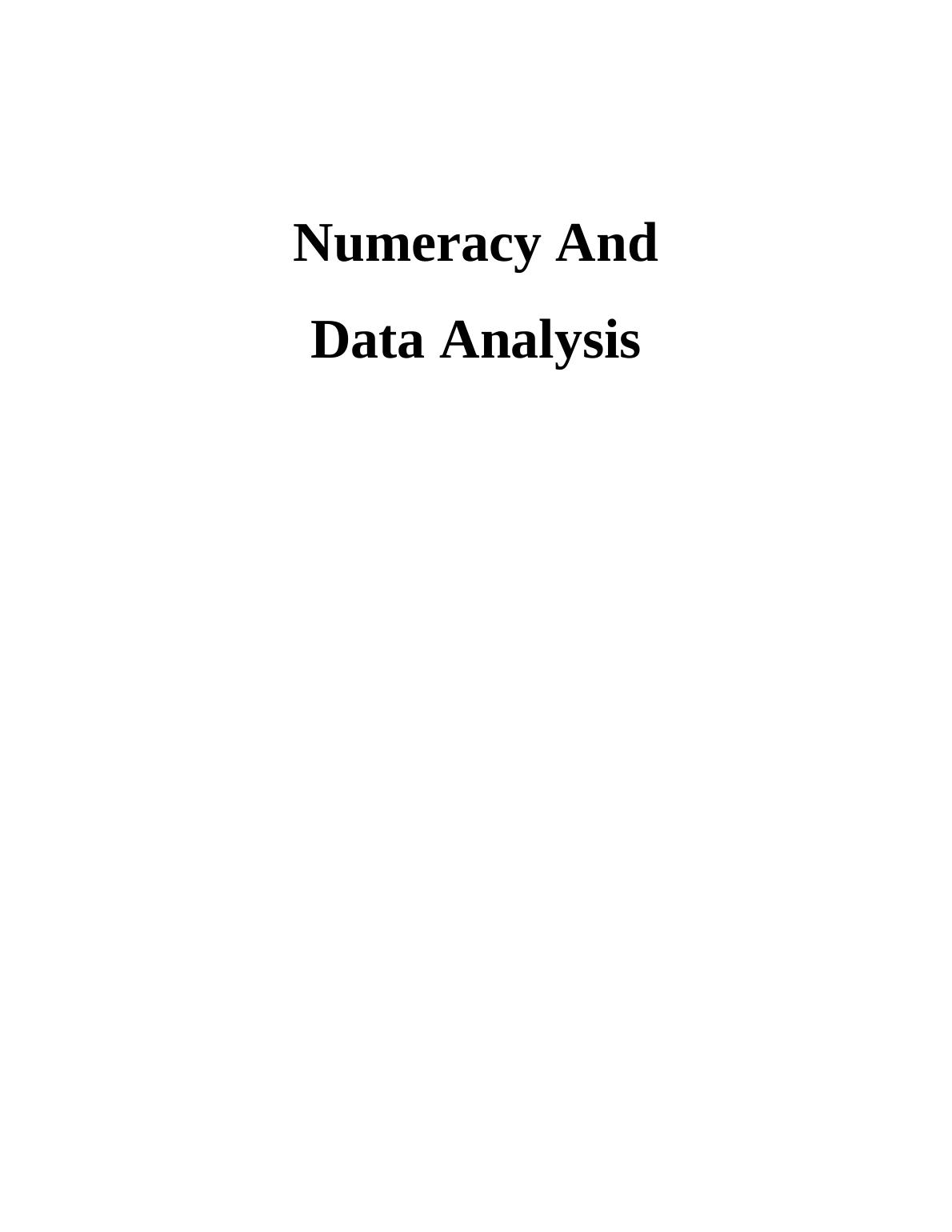 Numeracy And Data Analysis_1