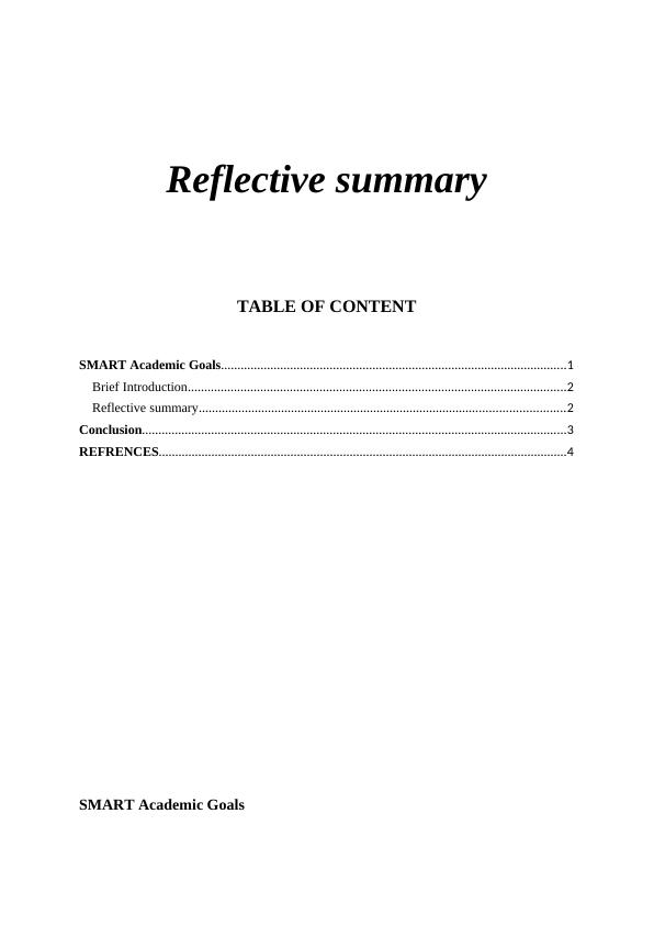Reflective Summary_1