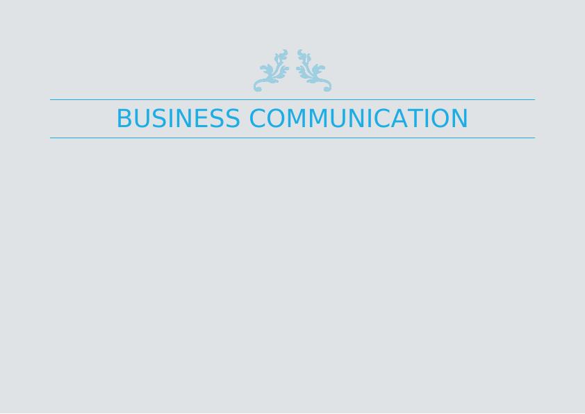 Business Communication - Mr. Fishy_1