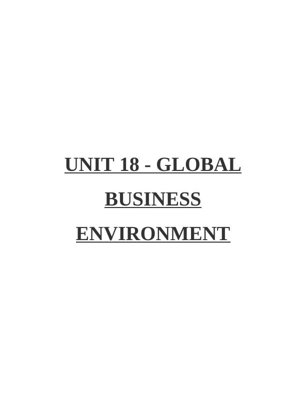 Global Business Environment: Key Factors, Challenges, and Influences_1