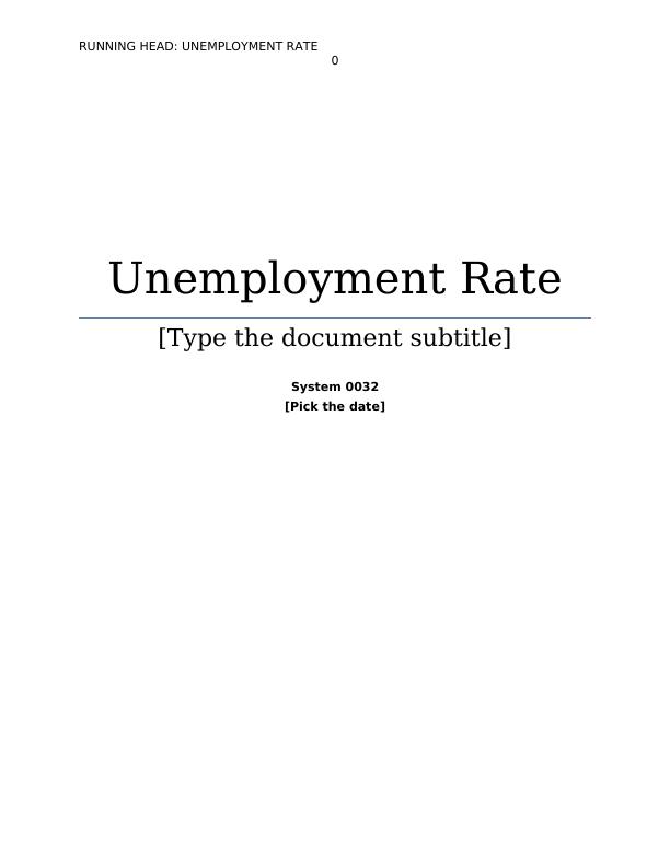 UNEMPLOYMENT RATE._1