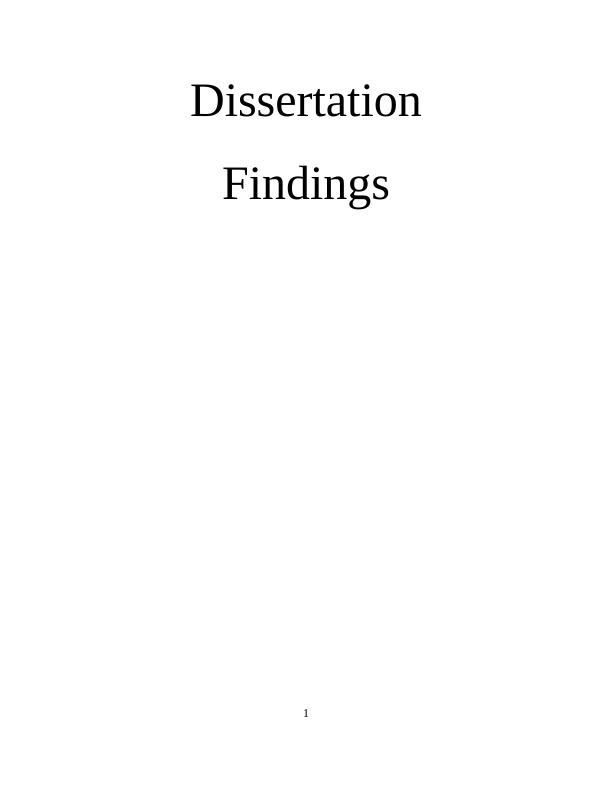 Dissertation Findings : Analysis_1