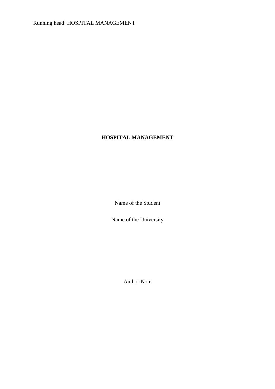 Hospital Assesment And Review Management_1