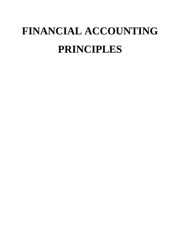 Financial Accounting Principles Assignment Solved - Doc_1