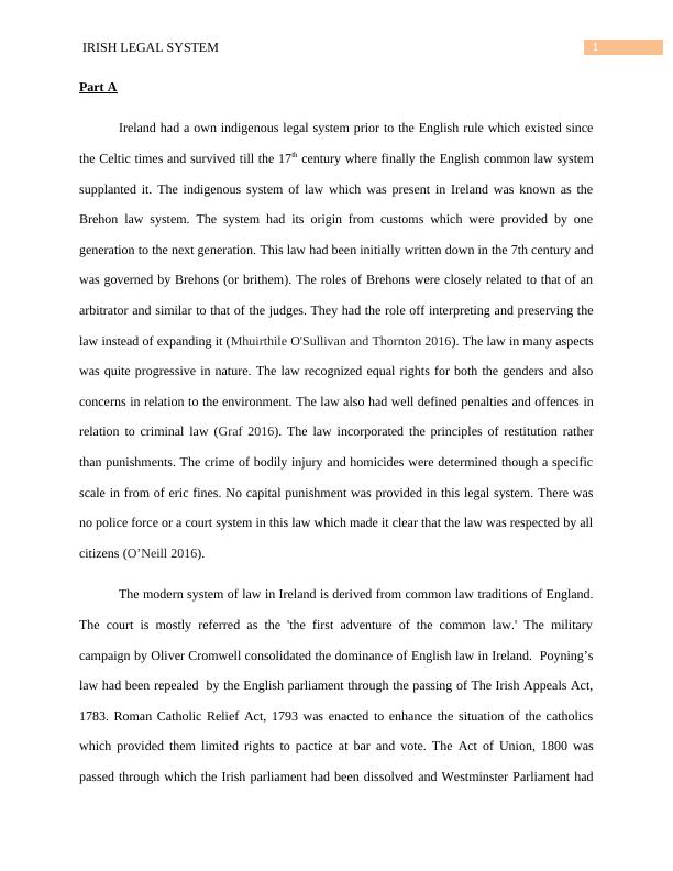 (Solution) Irish Legal System - PDF_2