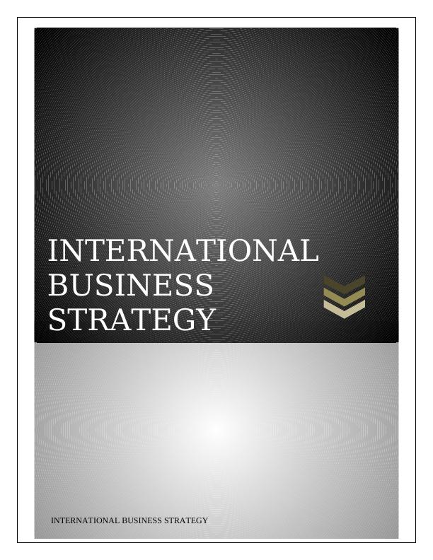International Business Strategy_1