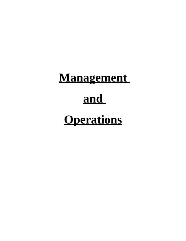 Management and Operations of ALDI Report_1