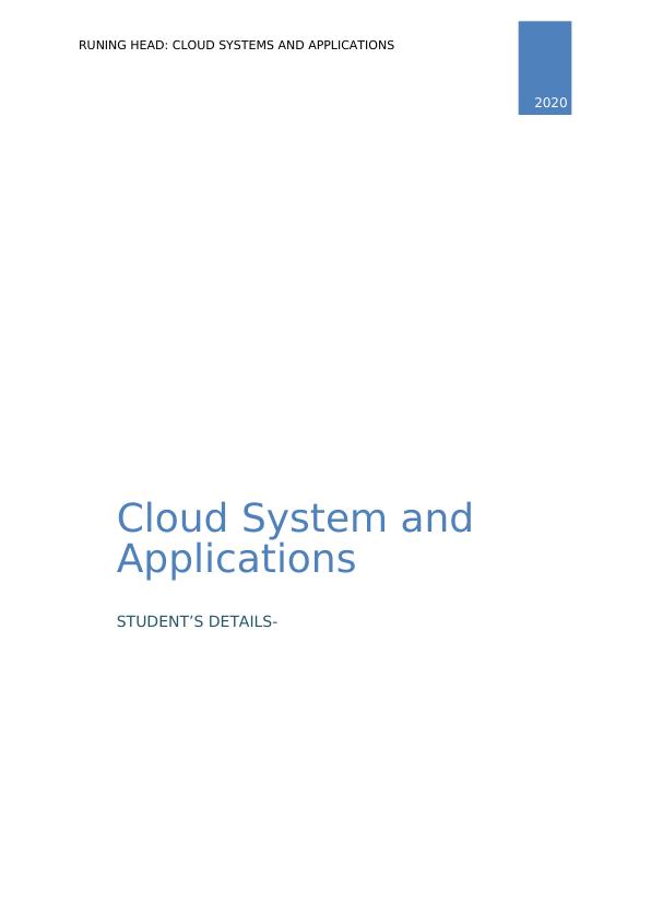 Cloud Systems and Applications - Q&A_1