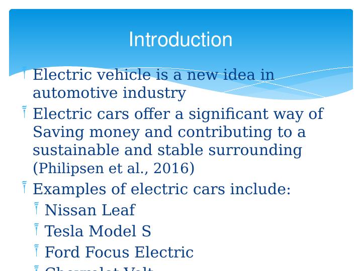 ELECTRIC CARS. Electric vehicle is a new idea in automo_2