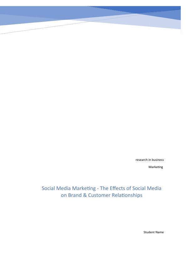 The Effects of Social Media on Brand & Customer Relationships_1