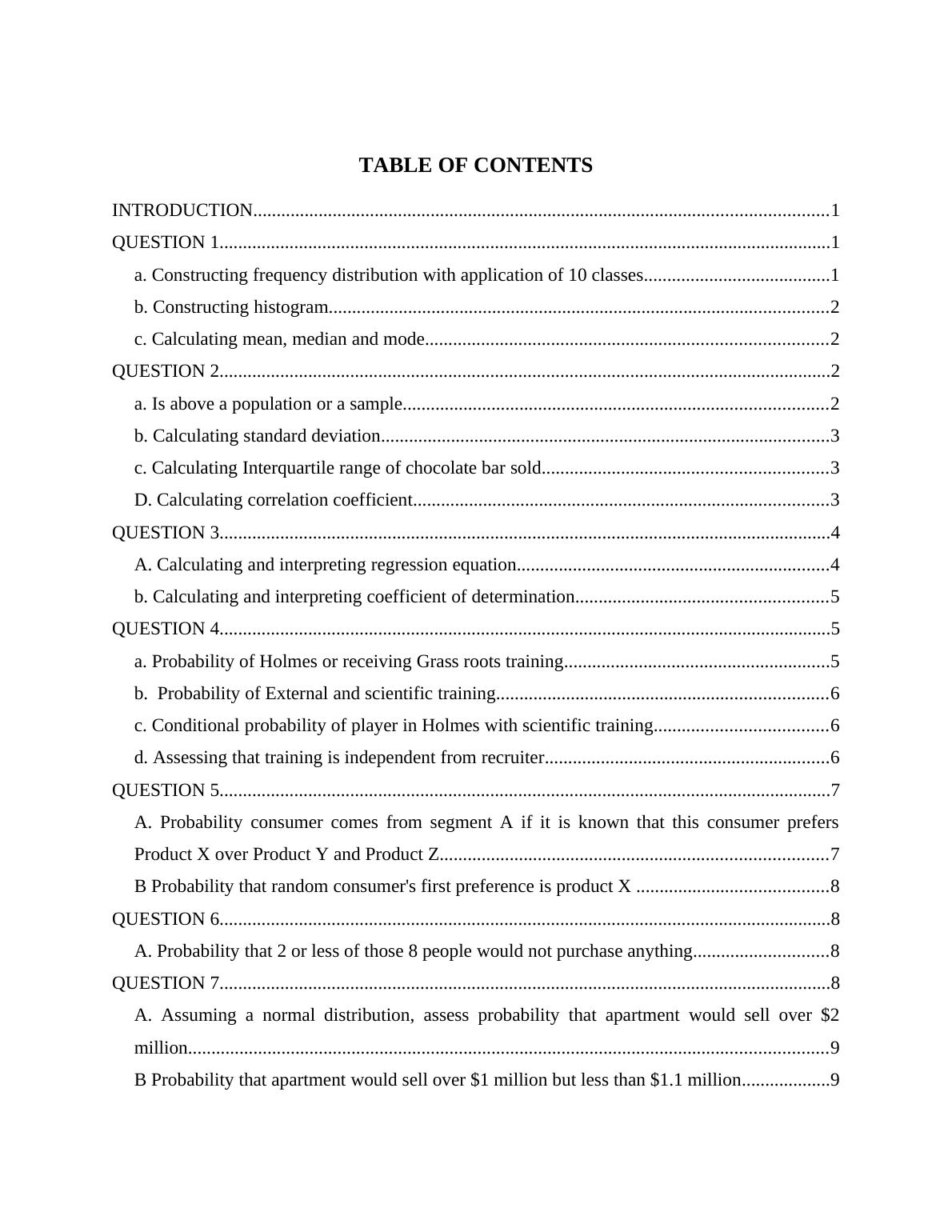 Statistics Table of Contents InTRODUCTION 1_2