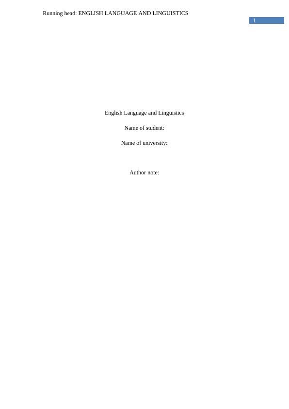 English Language and Linguistics PDF_1