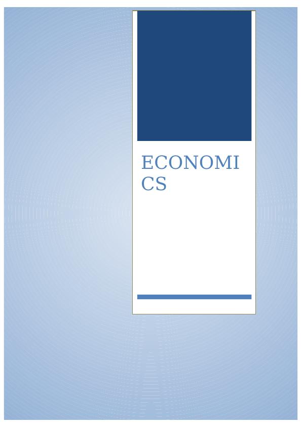 Economics ECONOMICS ECONOMICS_1