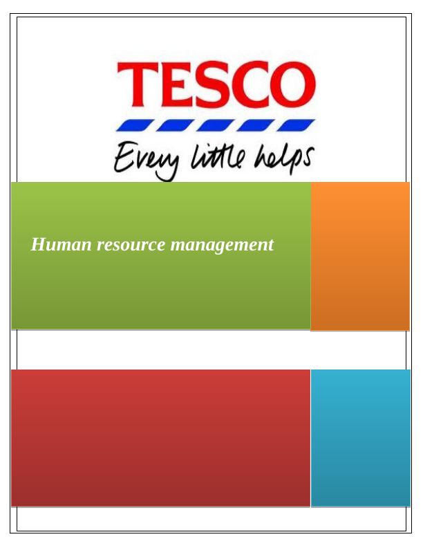 Human Resource Management Functions Tesco_1