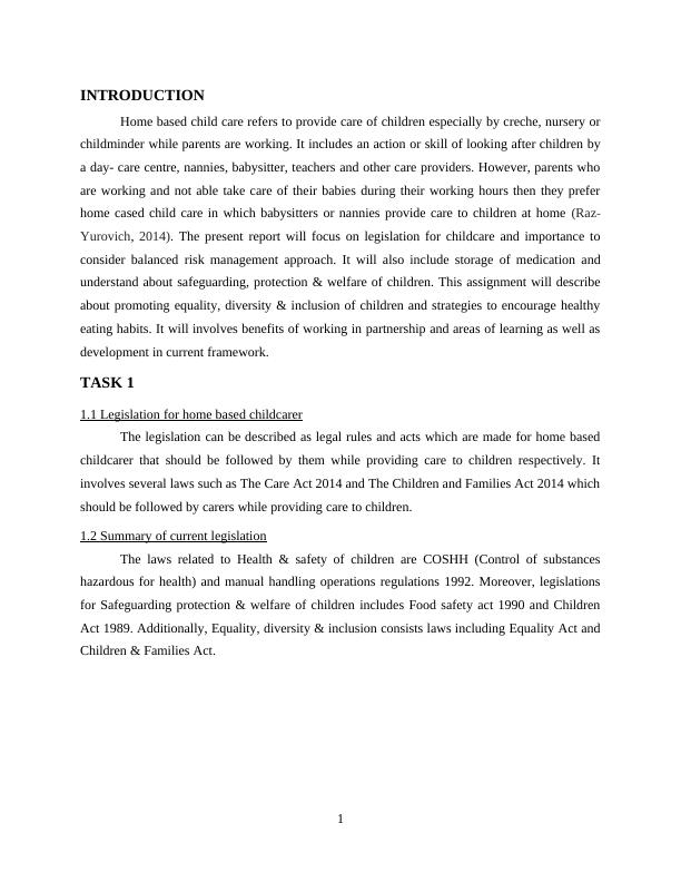 Home Based Childcare Essay_4