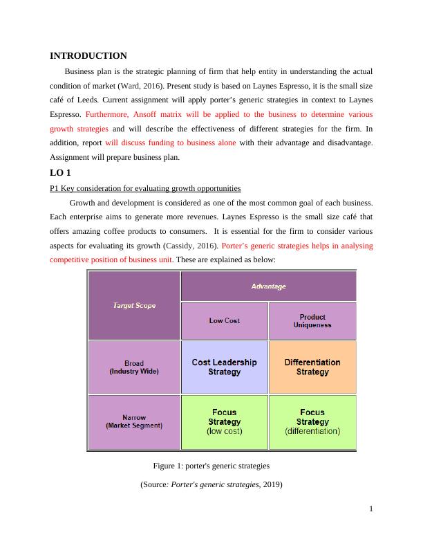 planning for growth assignment