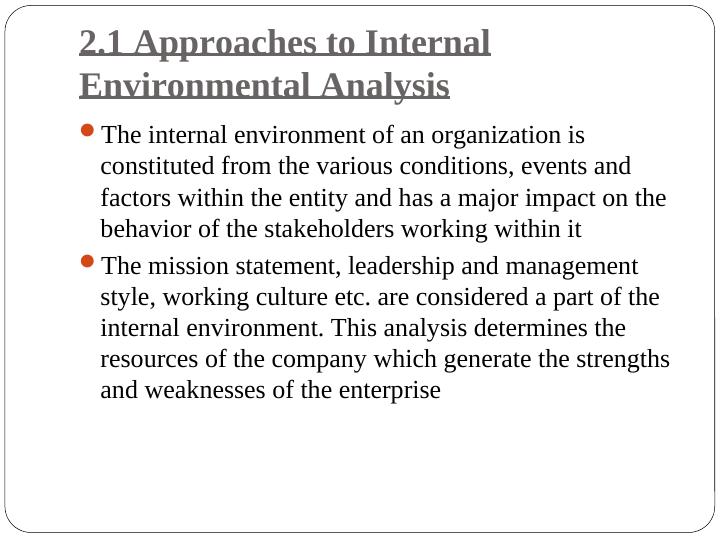 Approaches to Internal and External Environmental Analysis_2