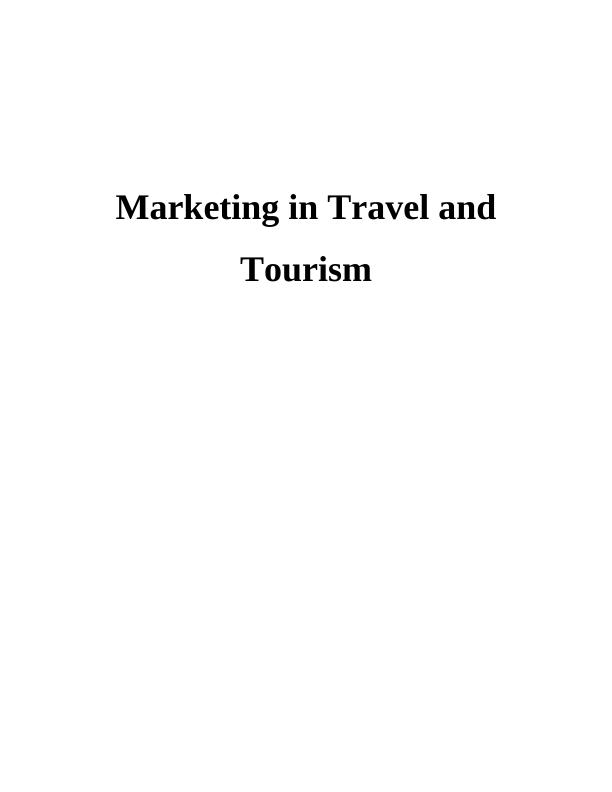 Marketing in Travel and Tourism : Thomson_1