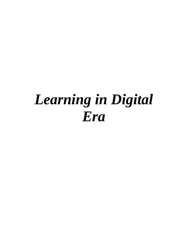 Learning in the Digital Era_1