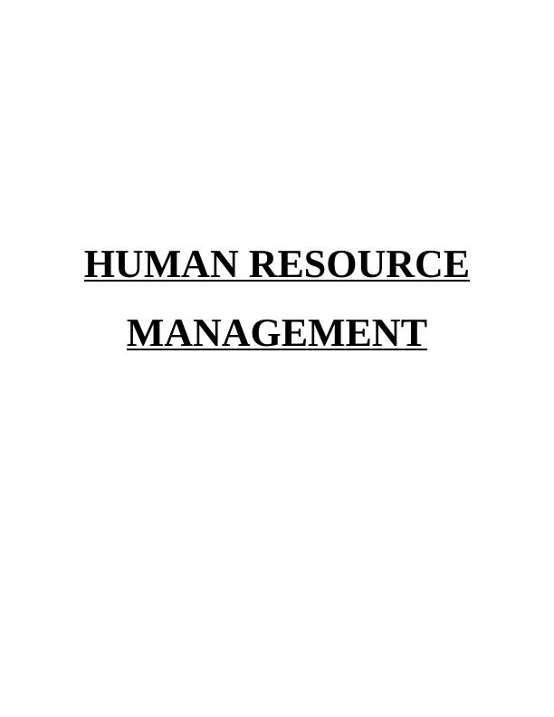 Record on Human Resource Management Assignment_1