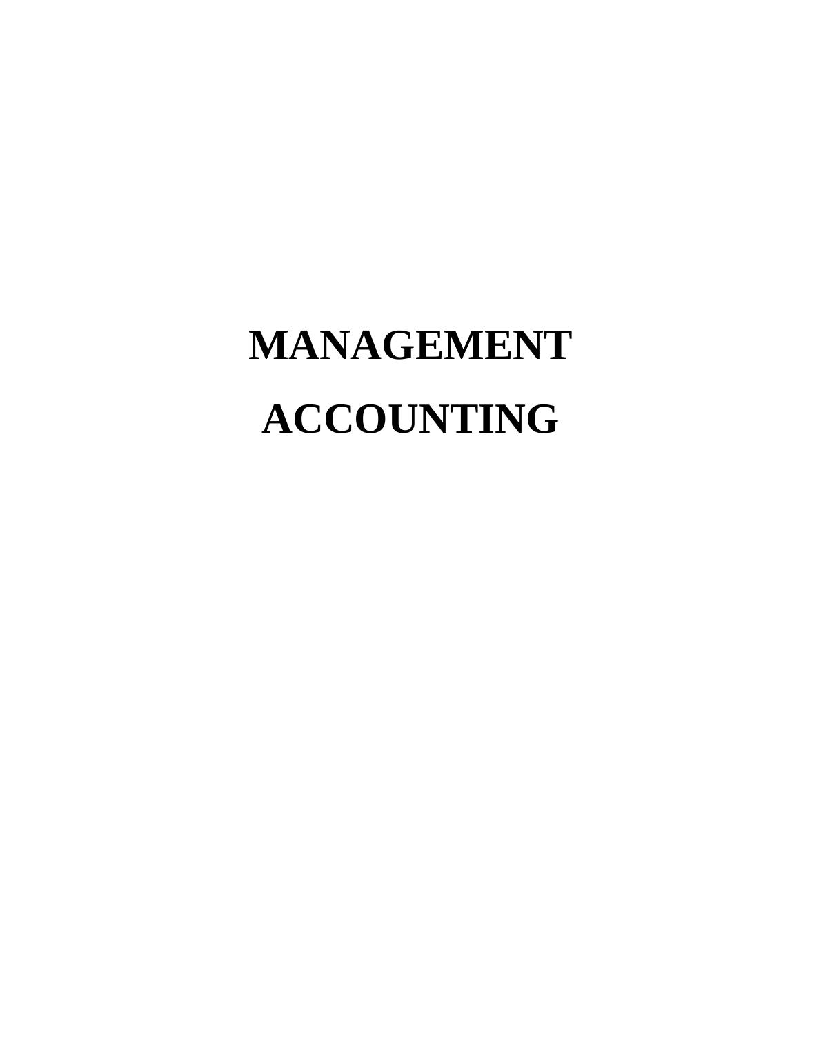 Management Accounting System of Unicorn_1