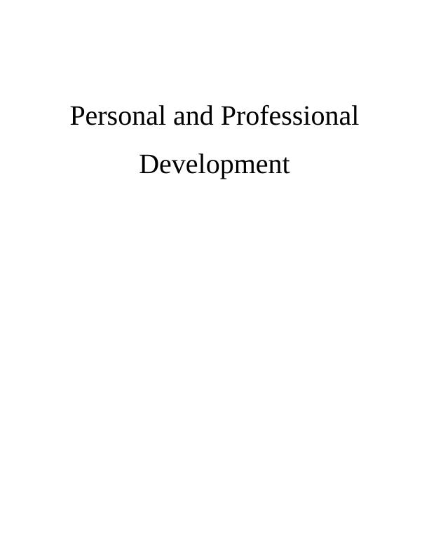 Personal and Professional Development in Health and Care_1