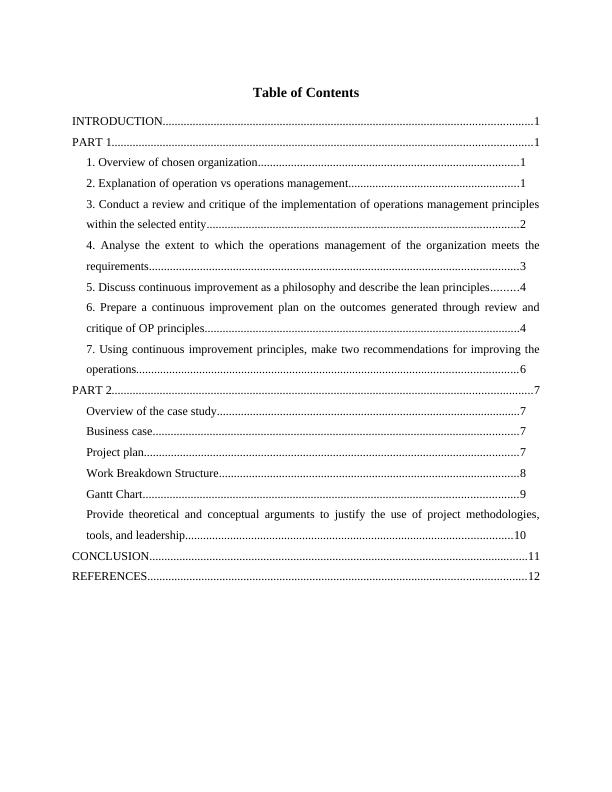 Operation and Project Management Assignment - Unilever_2