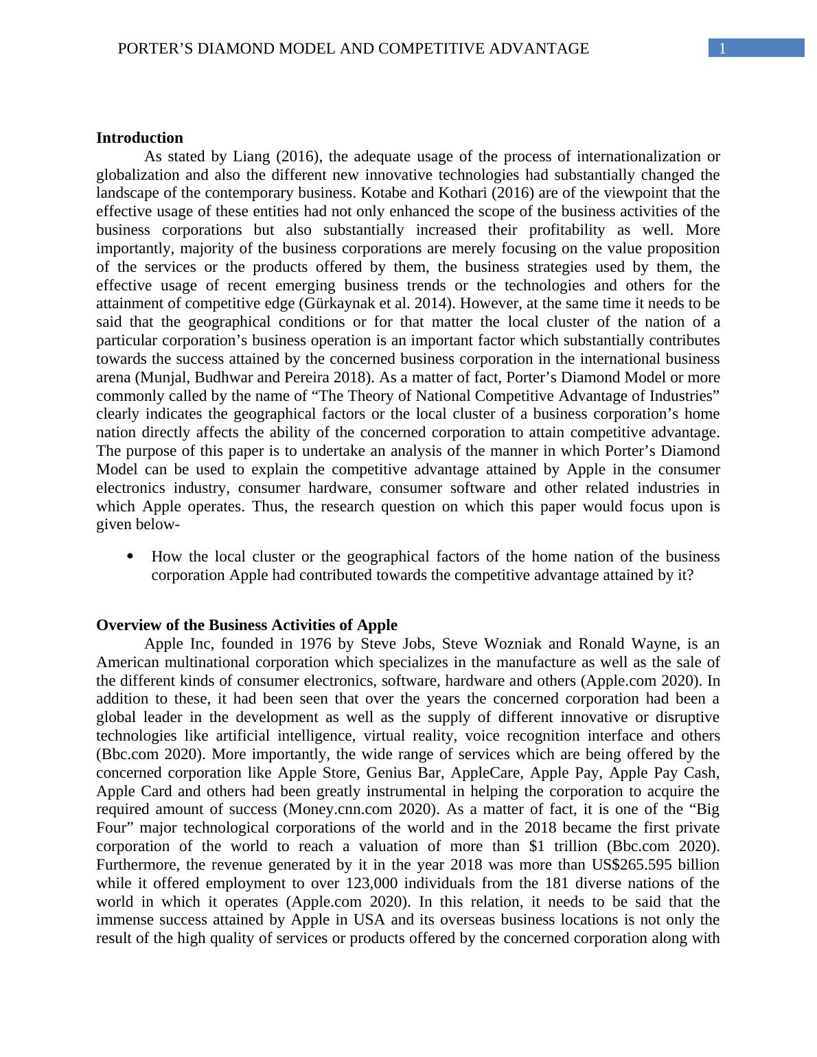 Apple S Competitive Advantage Global Business Analysis