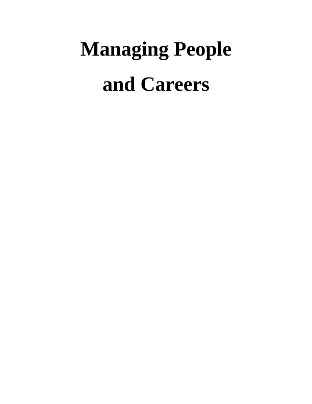 Managing People and Careers Assignment (Solution)_1