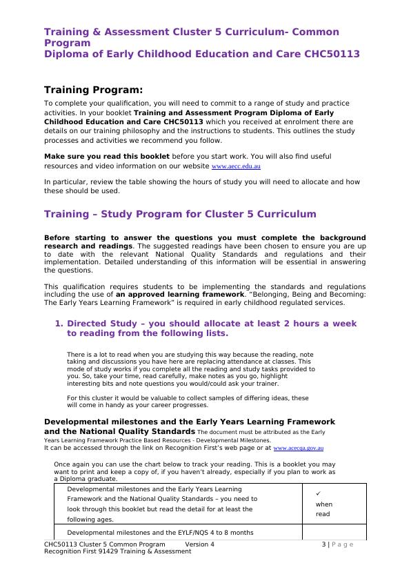Training & Assessment Cluster 5 Curriculum- Common Program_3