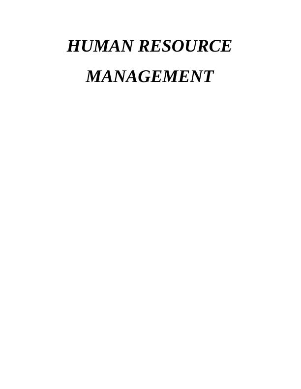 Human Resource Management Assignment JP Morgan_1