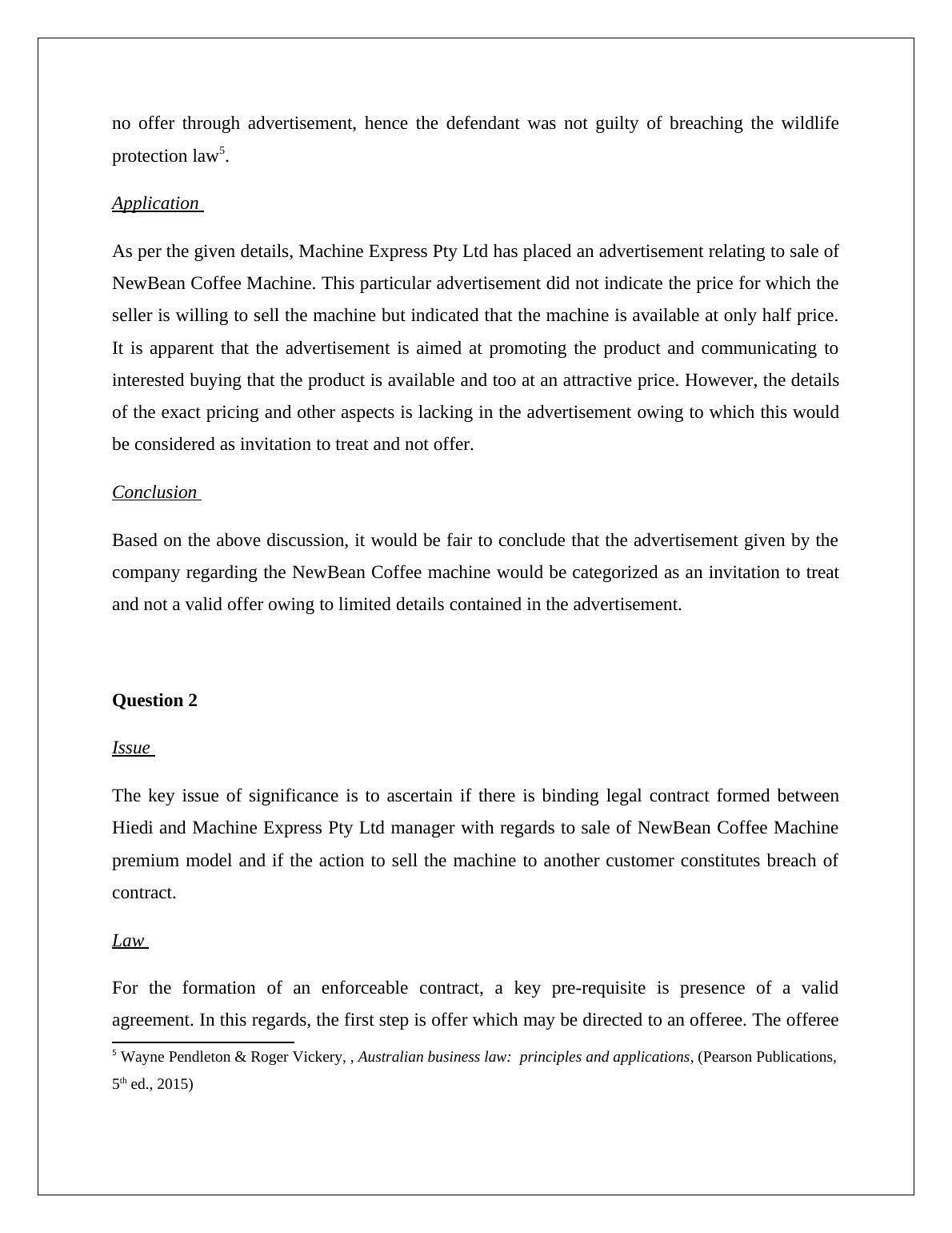 Study Material on Australian Commercial Law Desklib