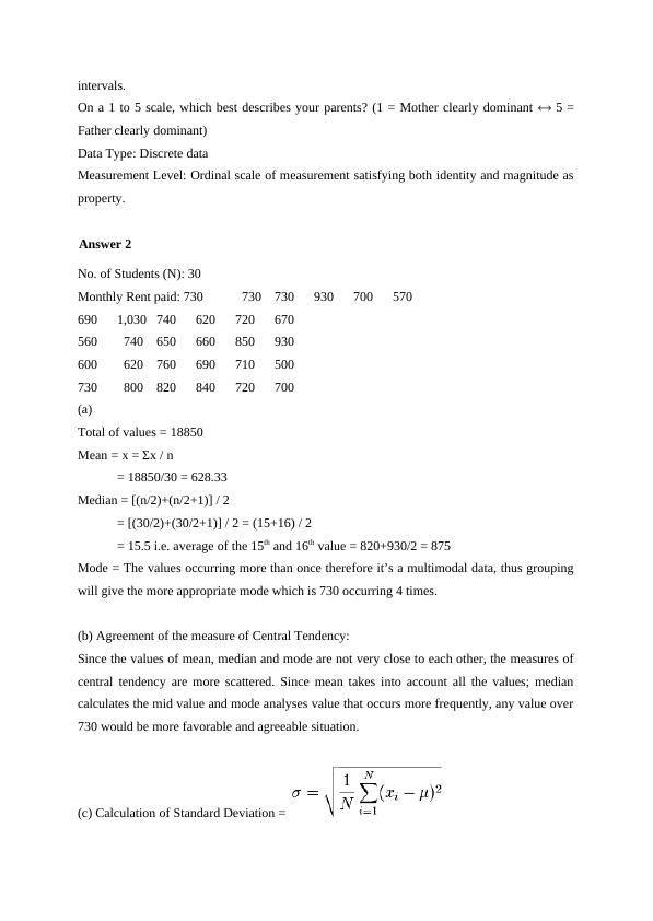 STA101 – Statistics for Business Assignment_4