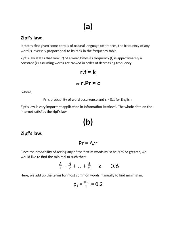 Zipf’s law: Brief_1