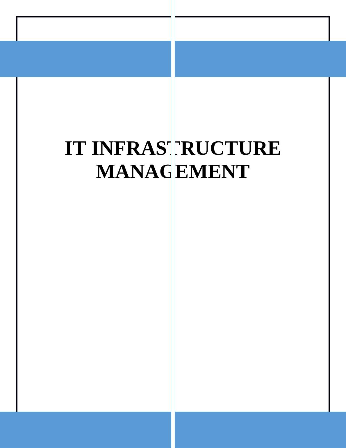 IT Infrastructure  Management   -  Sample Assignment_1