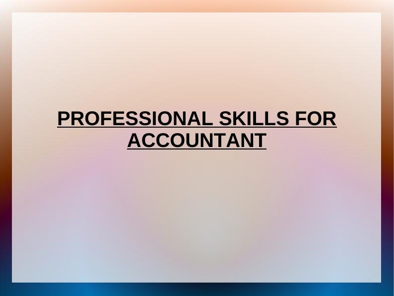Professional Skills for Accountant_1